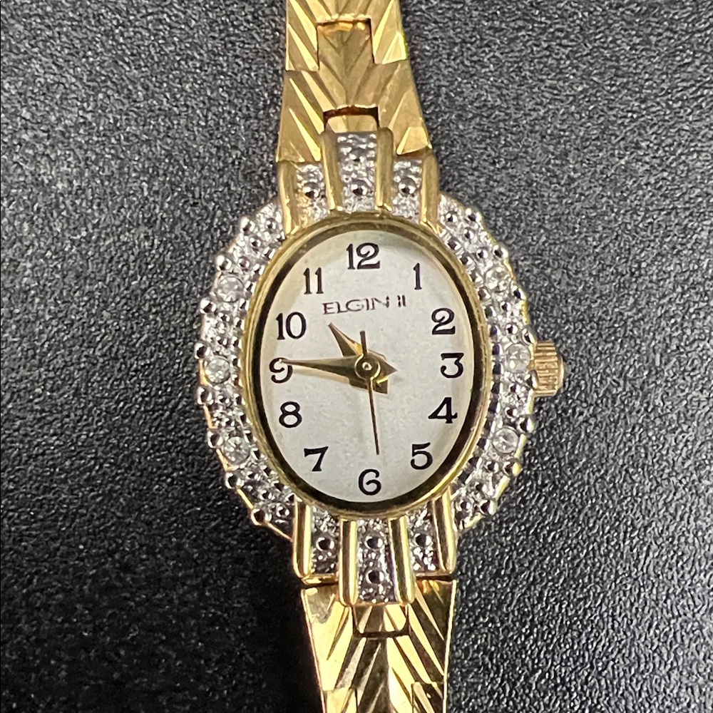 1990’s Elgin II Gold Tone Women’s 6.5” Watch (works, new battery)